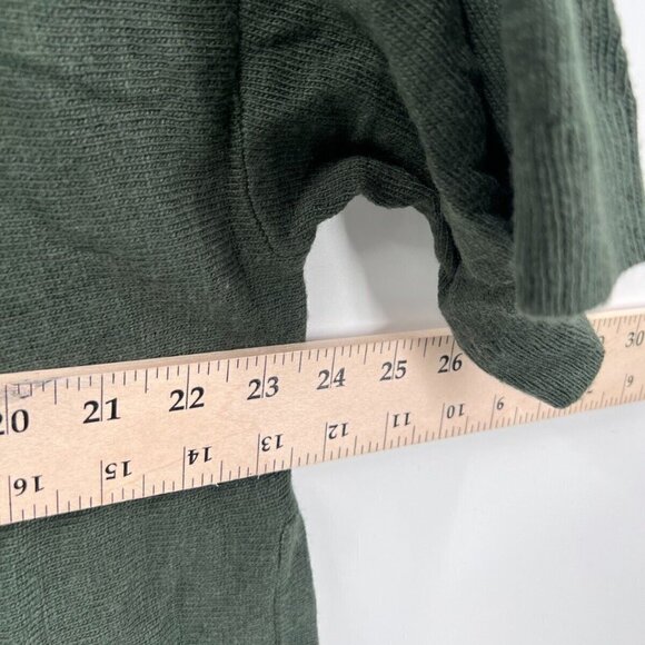 14th & Union Wool & Viscose Blend Oversized Sweater Green Women's M Medium - Picture 5 of 9